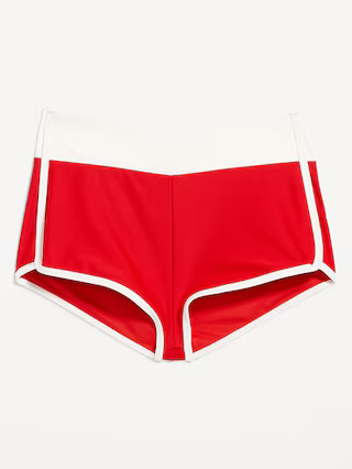 High-Waisted Matte Swim Shorts | Old Navy (US)