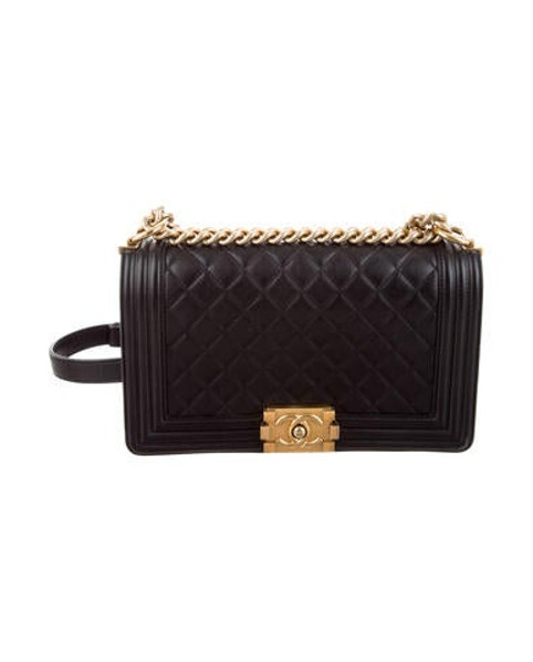 Chanel Quilted Medium Boy Bag Black | The RealReal