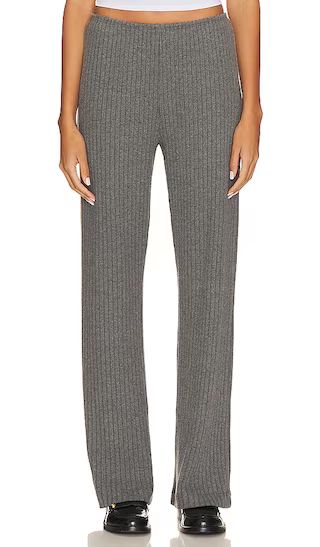 Sweater Rib Simple Pant in Charcoal Grey | Revolve Clothing (Global)