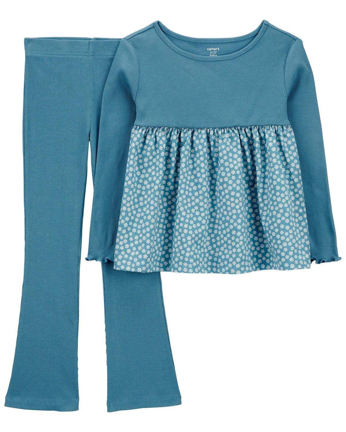 Kid 2-Piece Floral Peplum Top & Flare Legging Set - Carter's | Carter's | Carter's Inc