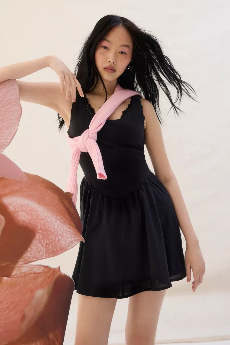 UO Daphne Drop-Waist Mini Dress | Urban Outfitters (US and RoW)