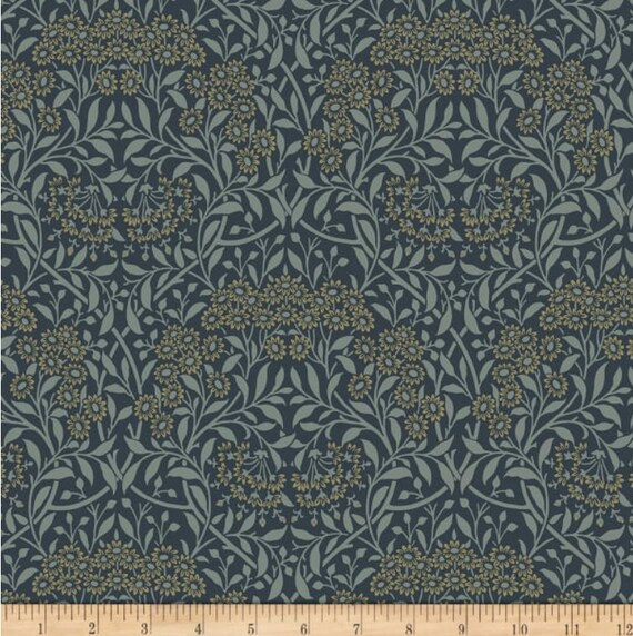 One Curtain Panel "Mineral Michaelmas Daisy Ink" Fabric, FreeSpirit Fabrics, The Original Morris ... | Etsy (CAD)