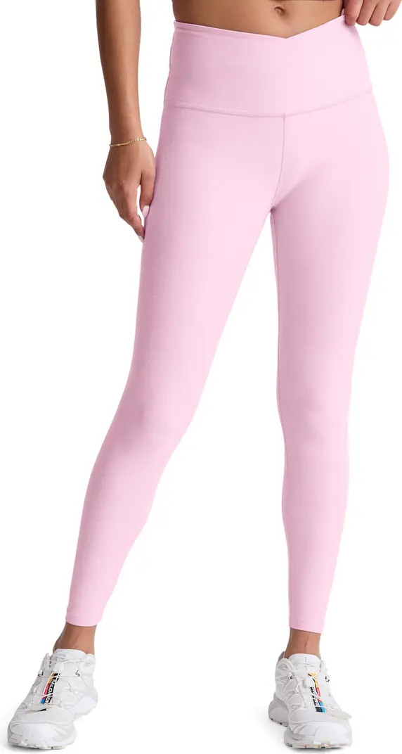 At Your Leisure Space Dye High Waist Midi Leggings | Nordstrom