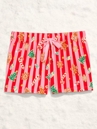 Flannel Boxer Pajama Shorts for Women | Old Navy (US)
