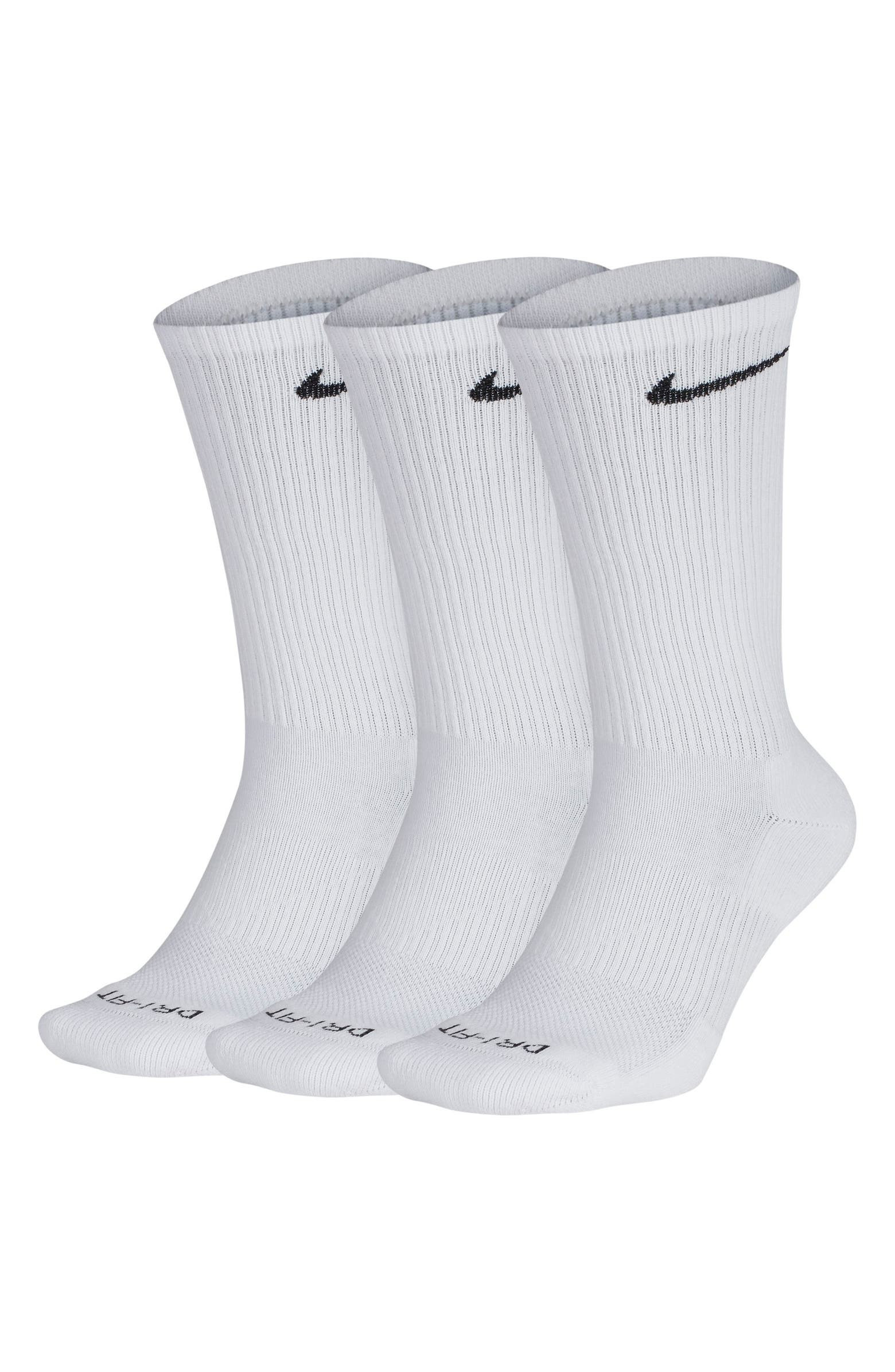 Dry 3-Pack Everyday Plus Cushion Crew Training Socks | Nordstrom