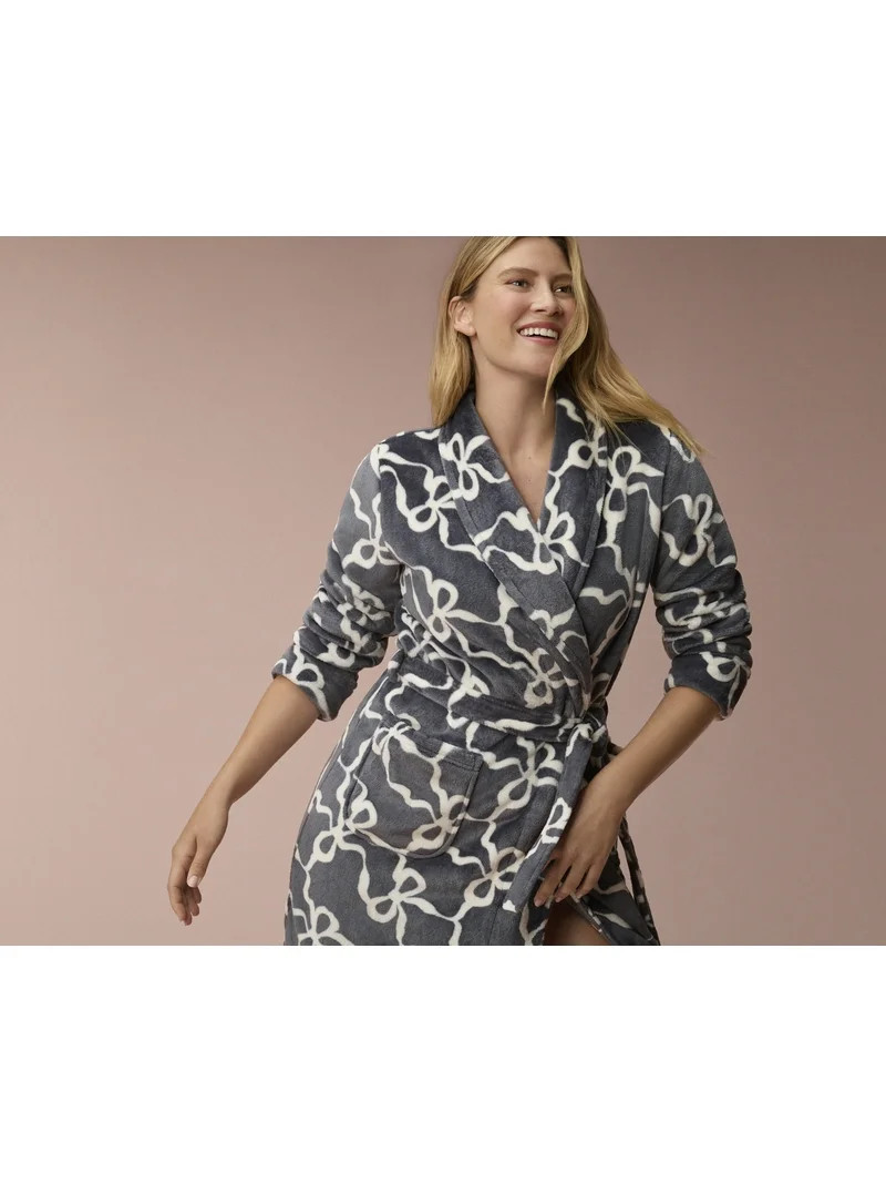 Joyspun Women's Plush Robe, Sizes S-3X | Walmart (US)