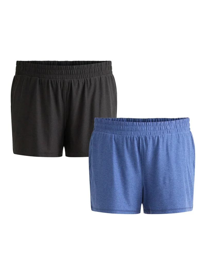 Athletic Works Women's and Women’s Plus ButterCore Soft Performance Gym Shorts, Available in 1,... | Walmart (US)