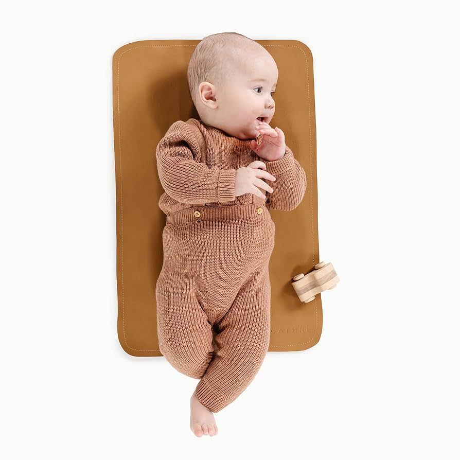 Gathre Premium Baby Changing Mat (14 x 22 inches) Foldable, Wipeable & Water Resistant Leather Be... | Amazon (US)