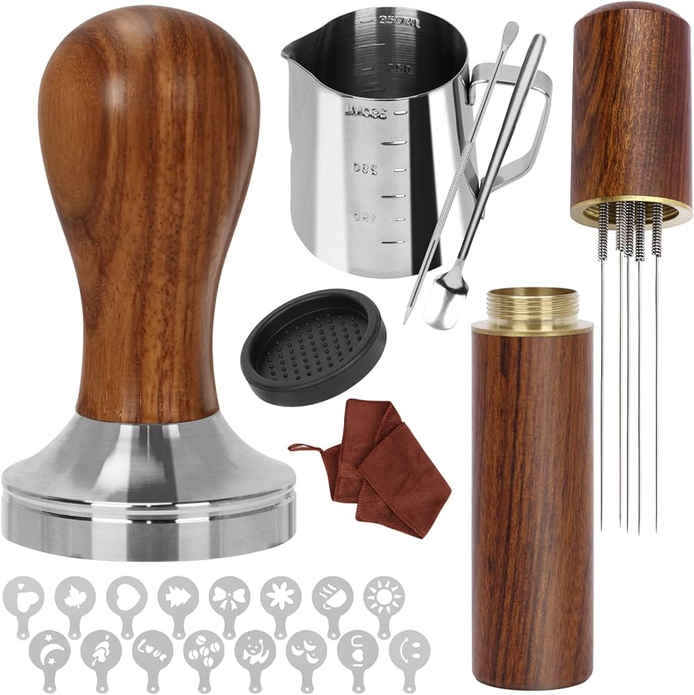 Y-Step 23 PCS Coffee Tamper Set, Espresso Accessories Kit Barista Kit, with Espresso Tamper 51mm,... | Amazon (US)