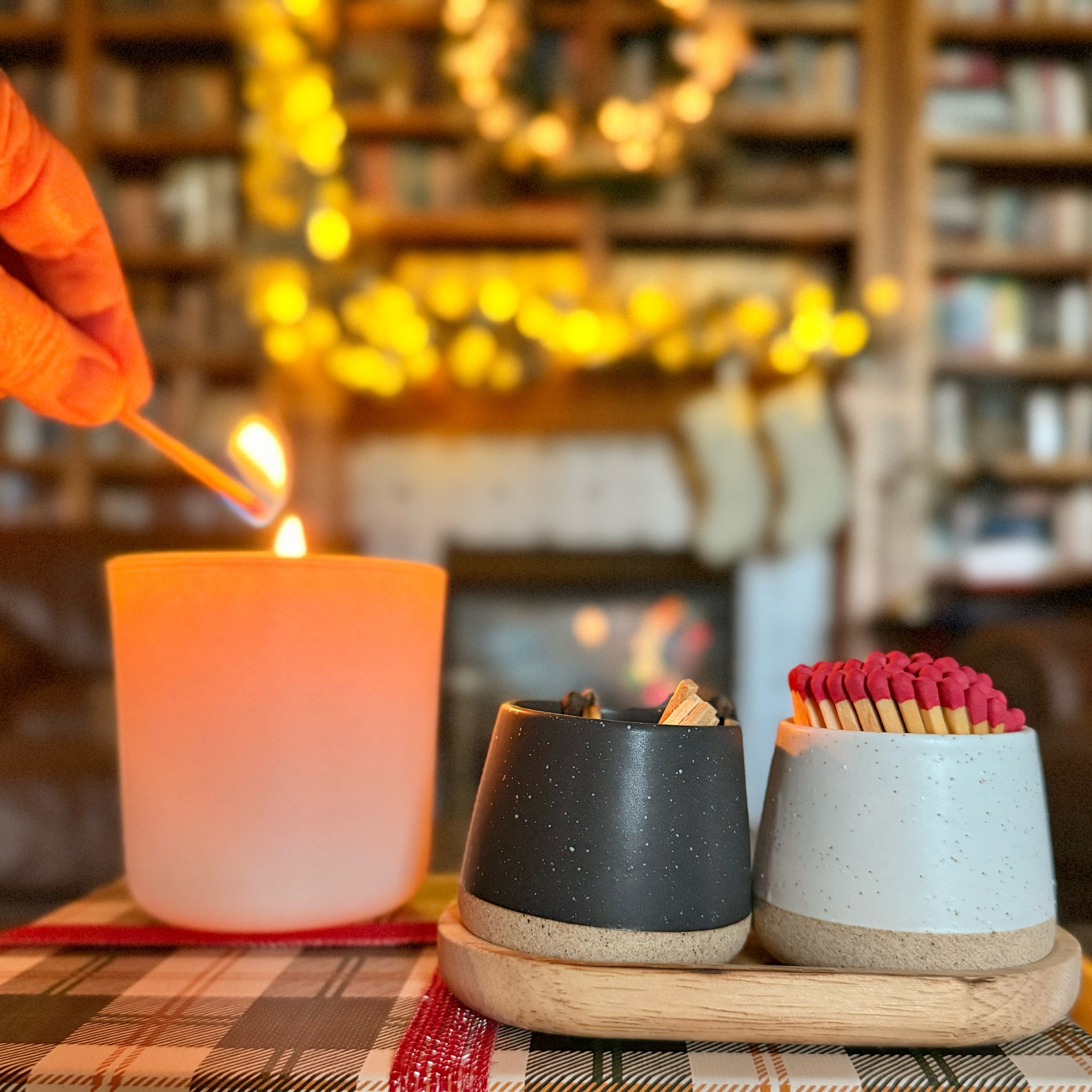 This matchstick holder would make a great hostess gift for the holidays or pair it with your favorite candle to make a great gift. I put the spent matches in the black one  

#LTKHome #LTKFindsUnder50 #LTKGiftGuide