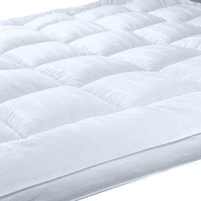 Itopfox Extra Thick Pillow Top Mattress Topper for Firm Mattress, Cooling Fluffy Cotton Hotel Bed Topper for Cloud Like Sleep & Back Pain Relief | Target