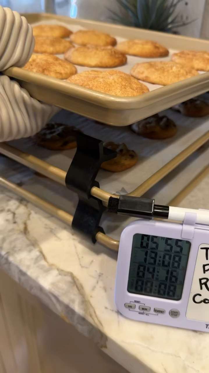 Keeping track of everything in the kitchen doesn’t have to be hard. 
‘Tis the season for baking, and we all know how quickly things can get chaotic in the kitchen! Keeping track of timers for multiple items in the oven can feel like a juggling act, but this multi-item timer lets you track everything separately and label them, so you’re always on top of timing. 

And once everything’s baked to perfection, don’t let your counter space disappear! These clips are a game changer—keeping your cookie sheets stacked and organized without taking up all that precious space. Perfect for when you’ve got a full baking schedule ahead!

#LTKHoliday #LTKHome #LTKSaleAlert