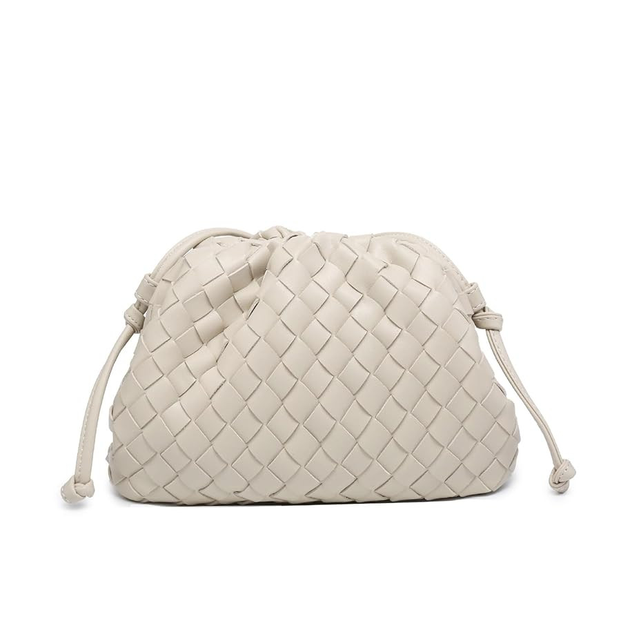 BRYCTSISEN Woven Clutch Purse for Women Fashion Small Square Handbag Vintage Premium Bag PU Leath... | Amazon (UK)