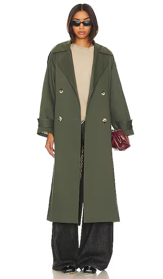 Dorothee Trench Coat in Khaki | Revolve Clothing (Global)