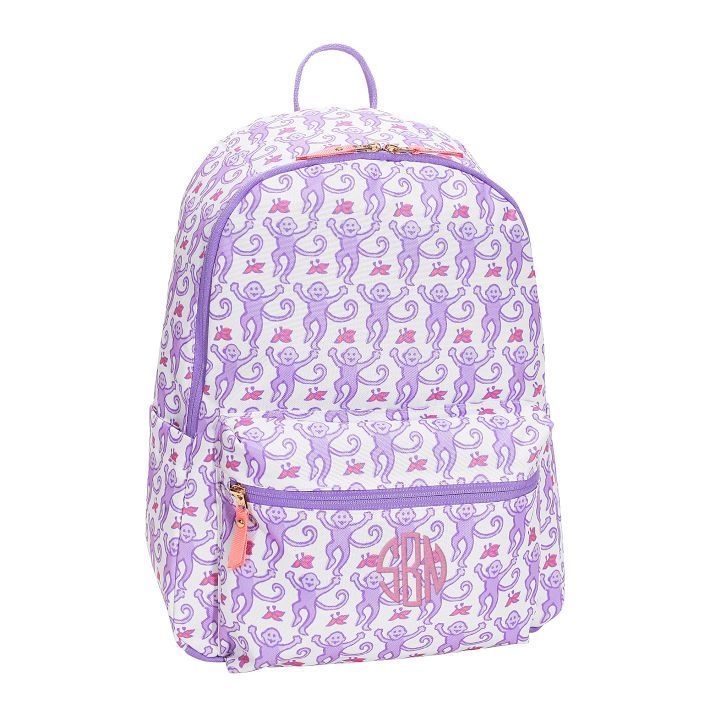 Colby Roller Rabbit Lavender Monkey Backpack | Pottery Barn Teen