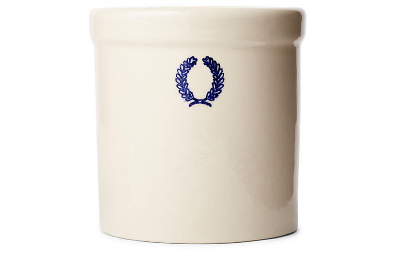 Laurel Jar - White - Farmhouse Pottery - 5.5 | One Kings Lane