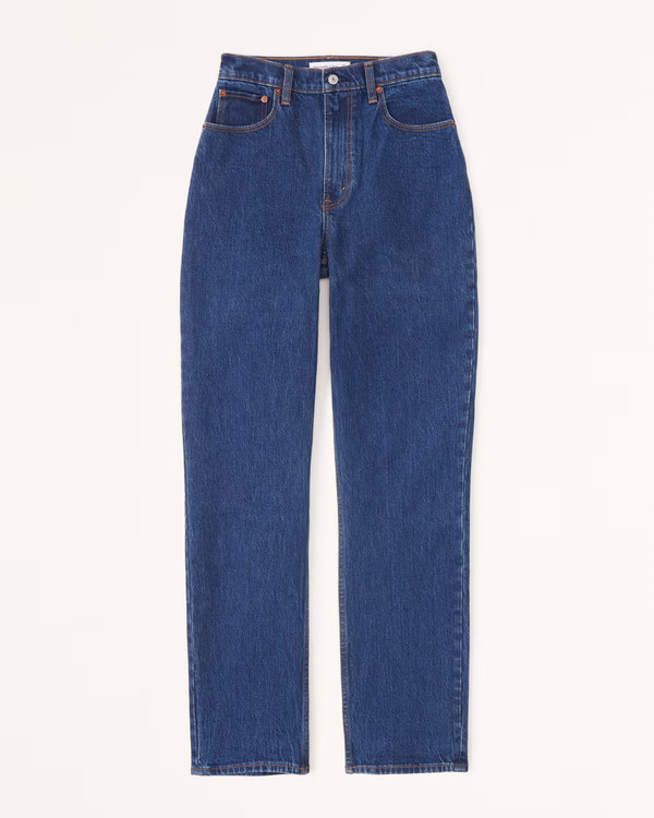 Women's Curve Love Ultra High Rise 90s Straight Jean | Women's New Arrivals | Abercrombie.com | Abercrombie & Fitch (US)