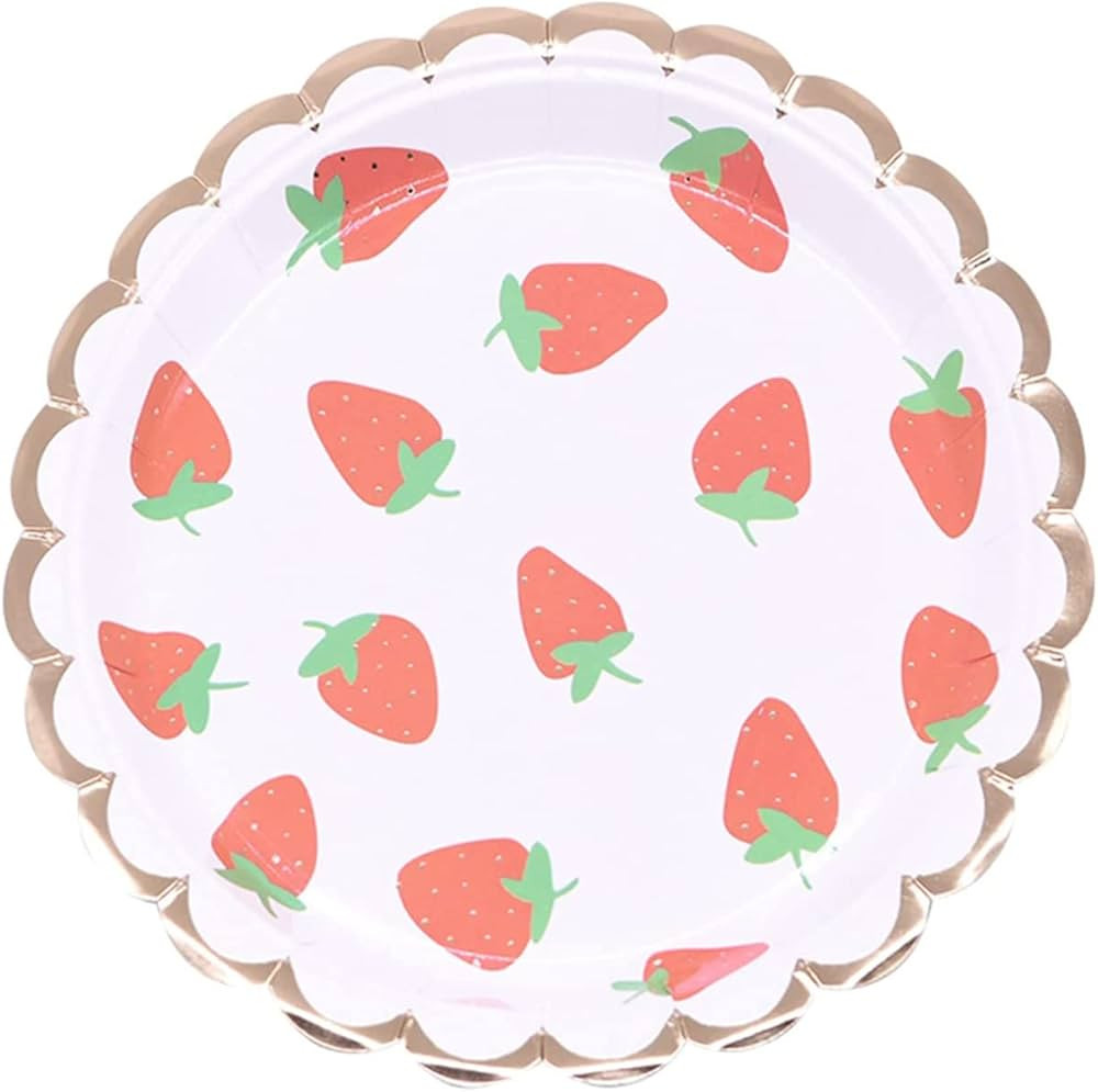 40 Strawberry Theme Party Supplies,Strawberry Plates Birthday Decorations for Fruit Baby Shower B... | Amazon (US)
