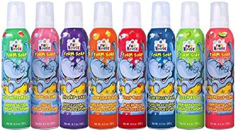 Fun House Kids Foam Soap 8 Pack Assorted Flavor Foam Soap, 8.2 oz each | Amazon (US)