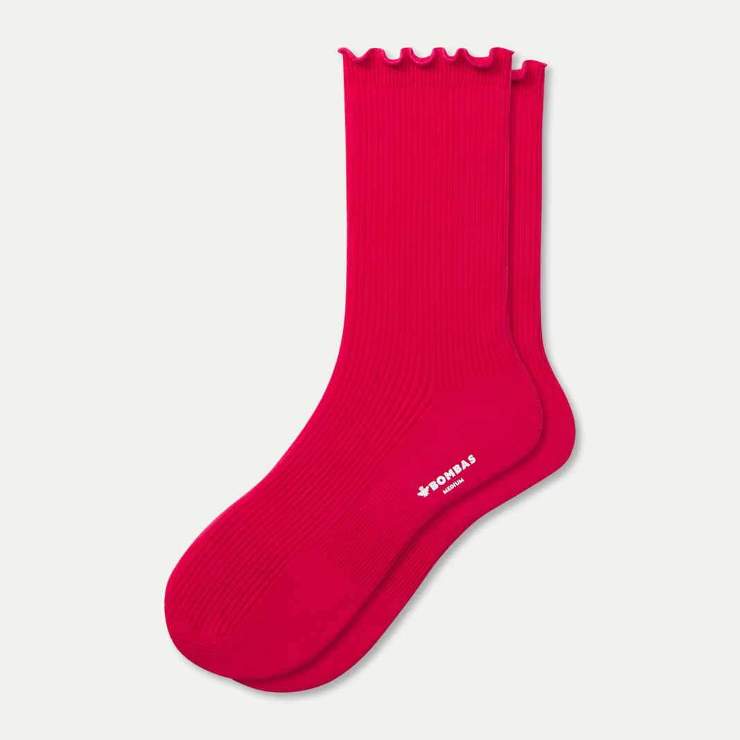Women's Ruffle Rib Half Calf Socks | Bombas