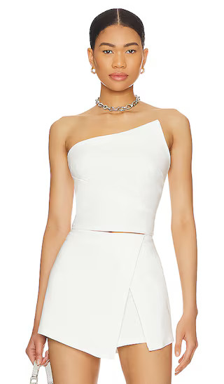 Quincy Strapless Top in White | Revolve Clothing (Global)