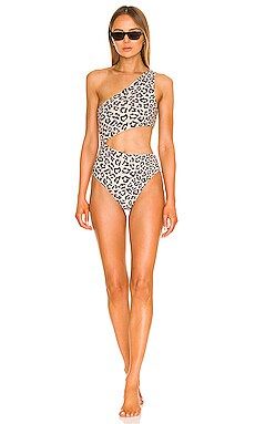 BEACH RIOT Celine One Piece in Taupe Core Leopard from Revolve.com | Revolve Clothing (Global)