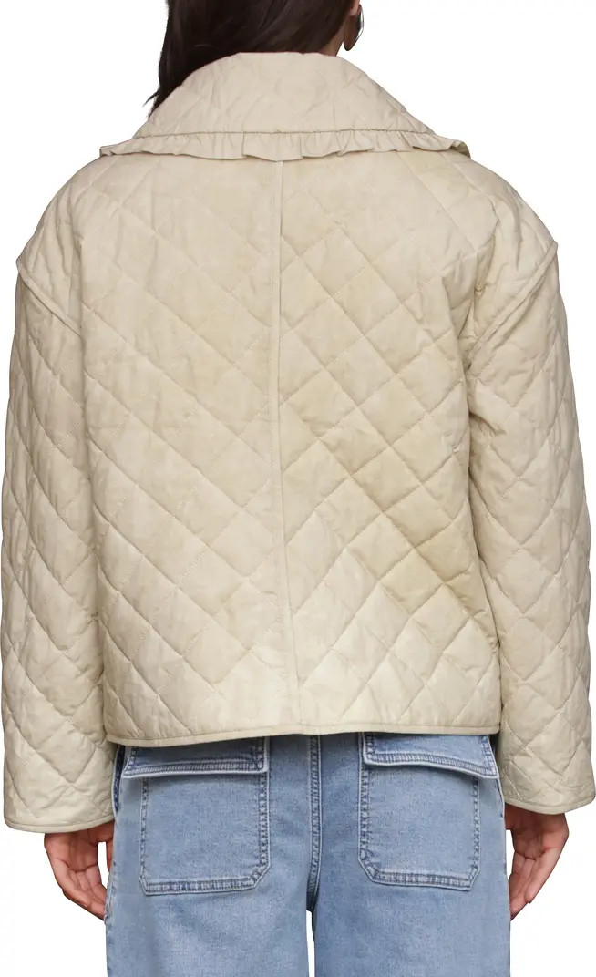 Avec Les Filles Ruffle Collar Quilted Jacket | Nordstromrack | Nordstrom Rack