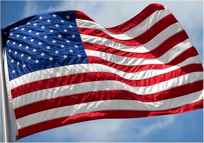 VIPPER American Flag 3x5 FT Outdoor - USA Heavy duty Nylon US Flags with Embroidered Stars, Sewn ... | Amazon (US)