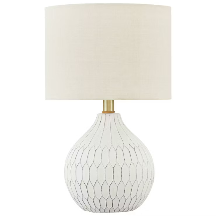 Wardmont Ceramic Table Lamp White - Signature Design by Ashley | Target