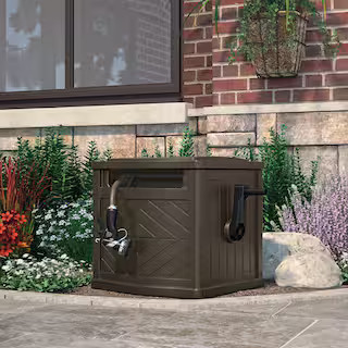 150 ft. Slide Trak Hose Hideaway, Java | The Home Depot