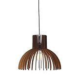 Dezaart Farmhouse Wood Pendant Light, Modern Vintage Mid Century Chandelier Lighting Fixture Brown,  | Amazon (US)