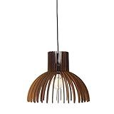 Dezaart Farmhouse Wood Pendant Light, Modern Vintage Mid Century Chandelier Lighting Fixture Brown,  | Amazon (US)