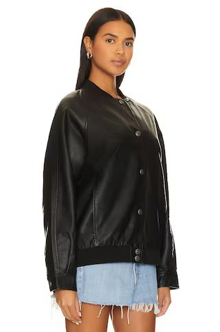 Wild Rose Faux Leather Bomber
                    
                    Free People | Revolve Clothing (Global)