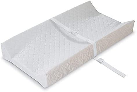 Summer Infant Contoured Changing Pad, 16” x 32”, White Comfortable & Secure Baby with Security Strap | Amazon (US)