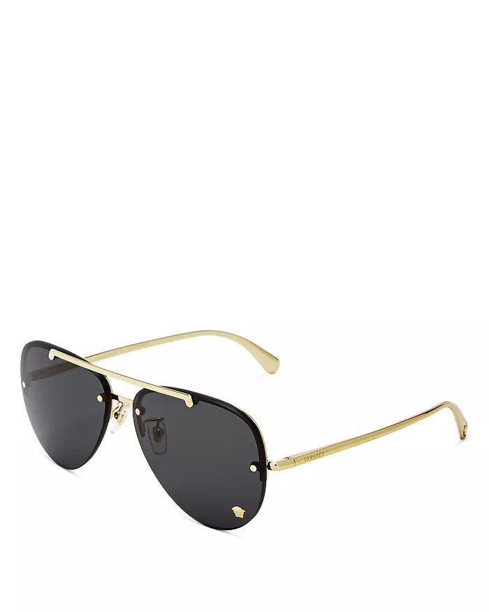 Versace Brow Bar Aviator Sunglasses, 60mm Jewelry & Accessories - Bloomingdale's | Bloomingdale's (US)