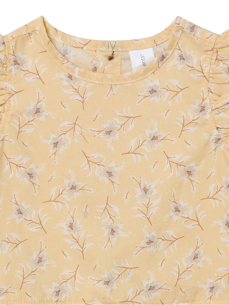 Modern Moments by Gerber Baby Girl Bloomer Outfit Set, 2-Piece, Sizes 0/3 Months - 24 Months | Walmart (US)