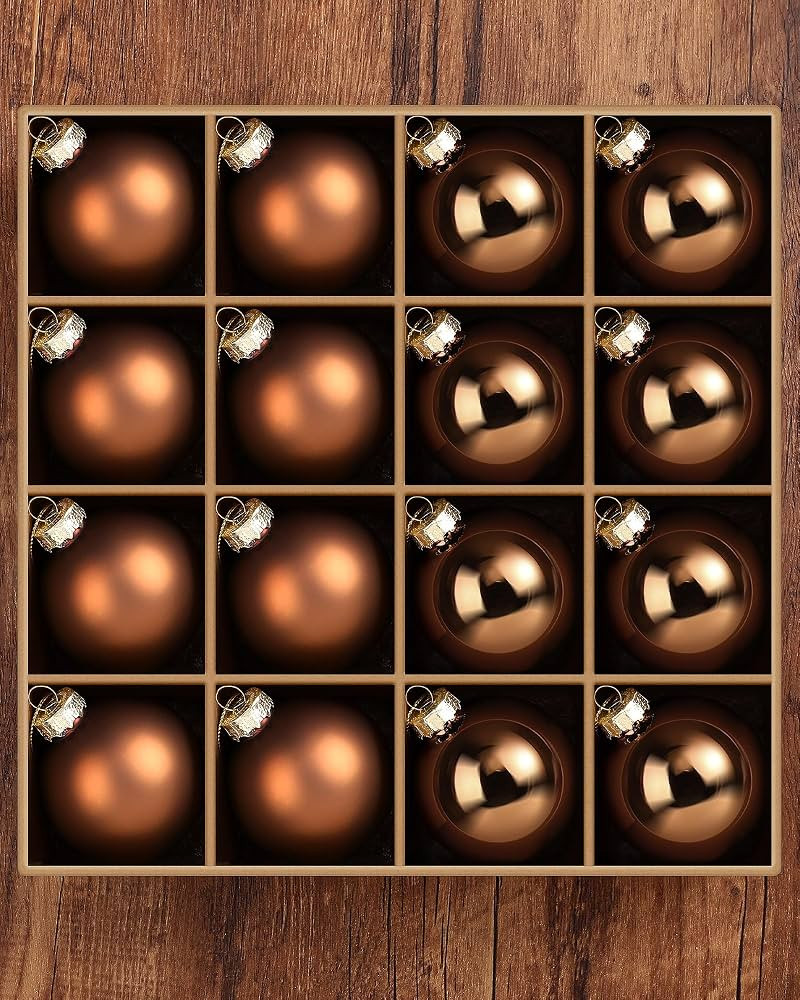 Syhood 16 Pcs 2.36'' Christmas Glass Ball Ornaments Set 2.36" Hanging Glass Bulbs with Loop Hangi... | Amazon (US)