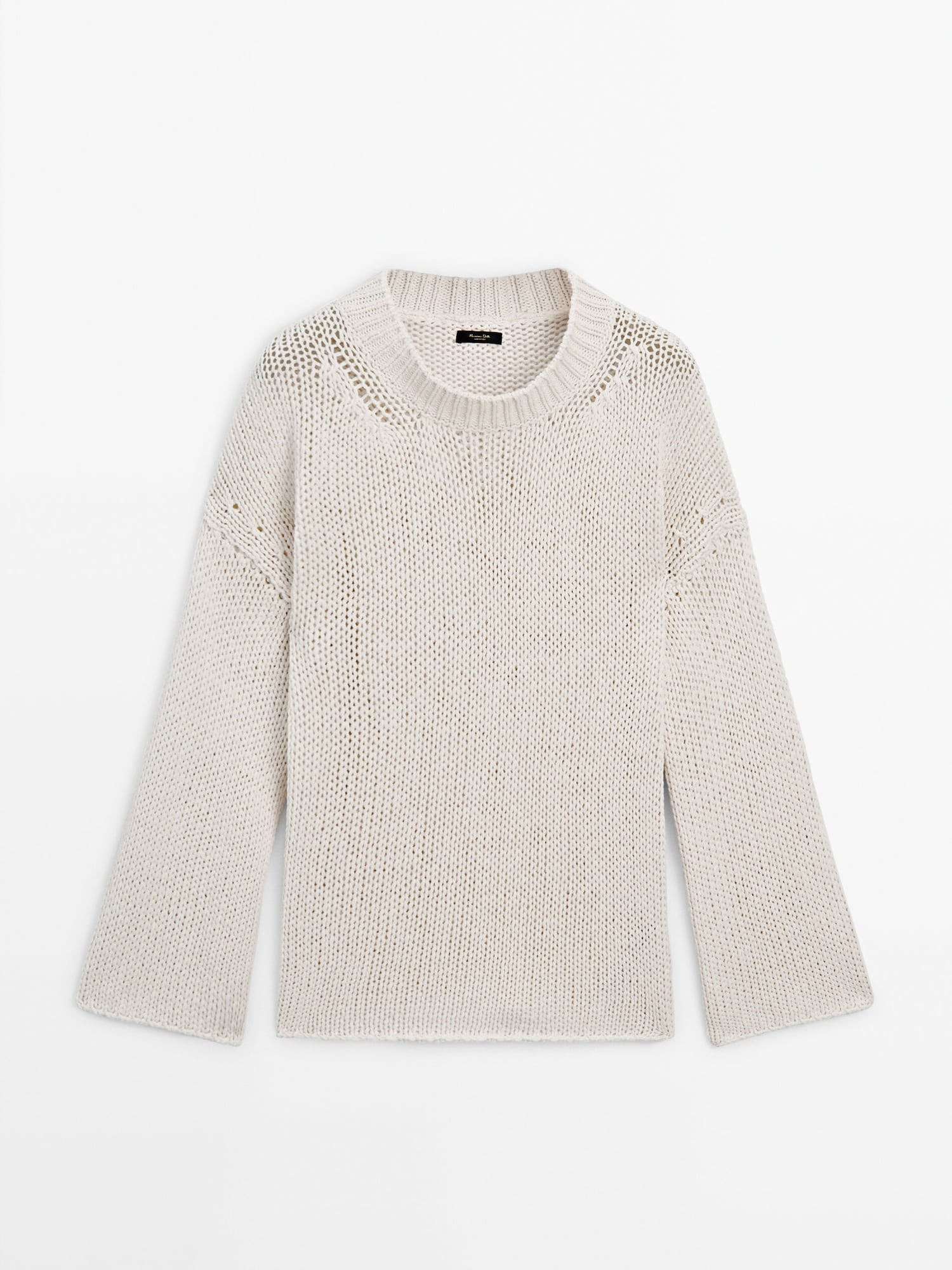 Crew neck knit sweater | Massimo Dutti US