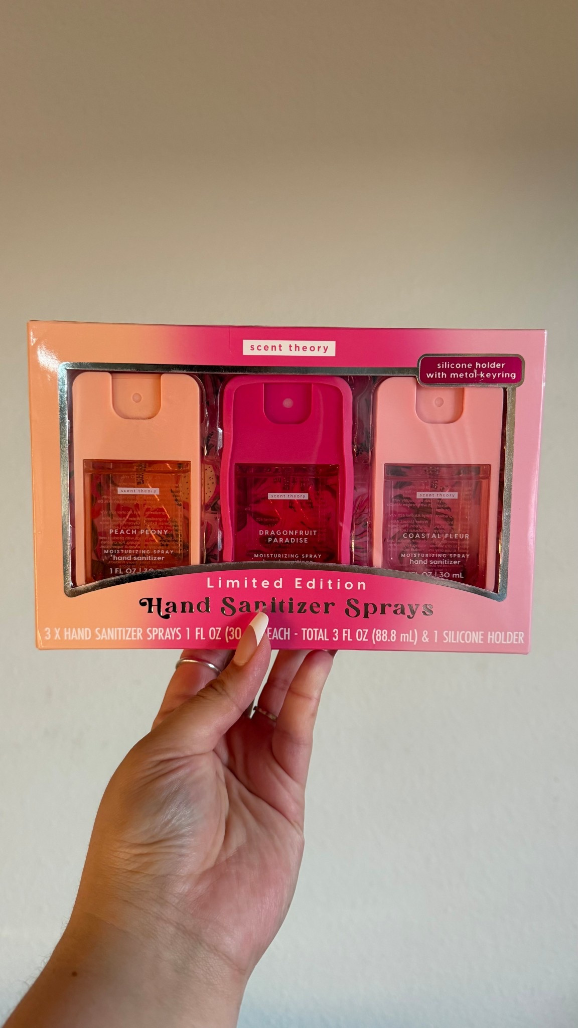New Scent Theory Limited Editon hand sanitize spray, go check them out! ✨😍

Find them at Walmart, linking here ✨🔗

#LTKmomlife #LTKselfcare #LTKTravel