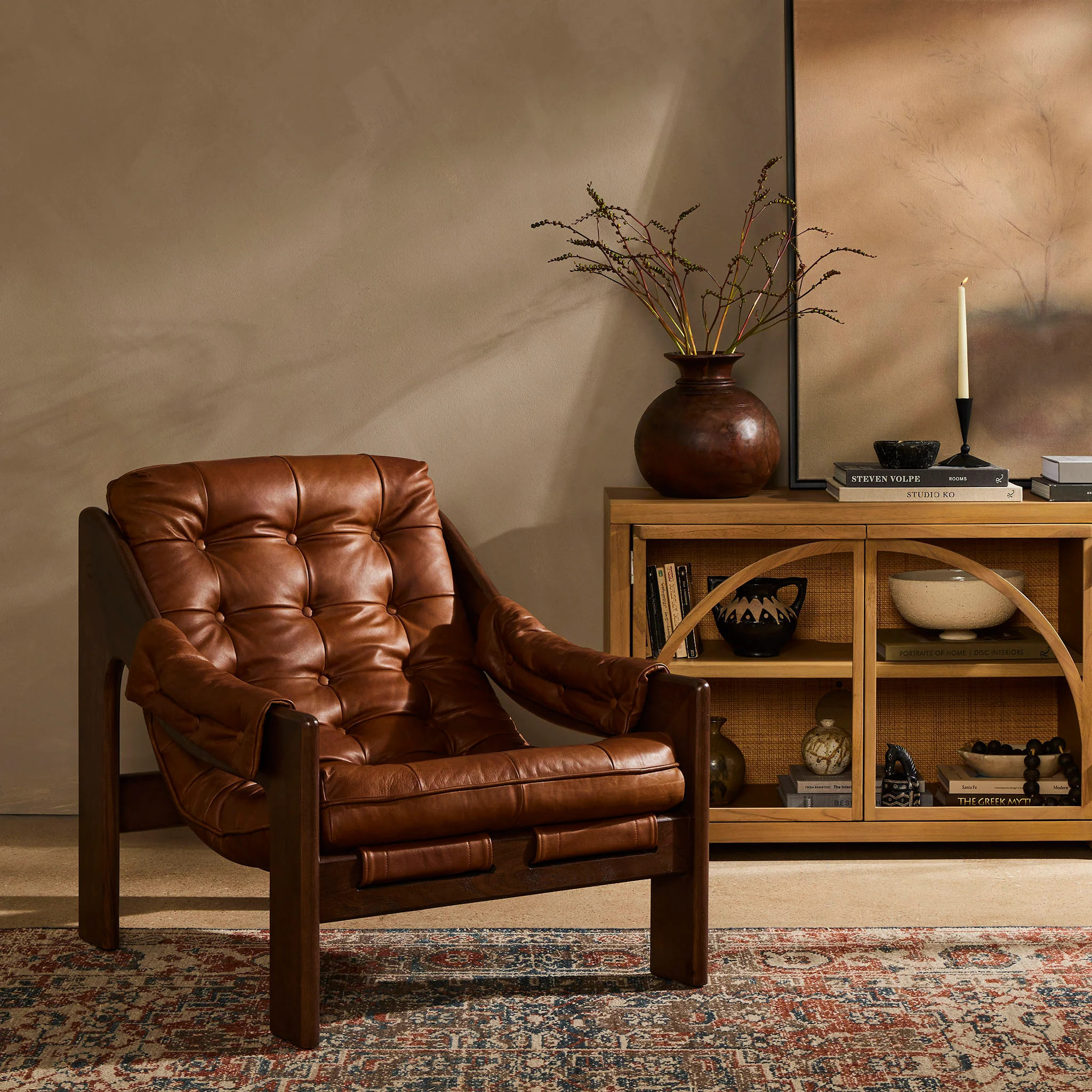 Four Hands Halston Chair in Heirloom Sienna | The Addison West