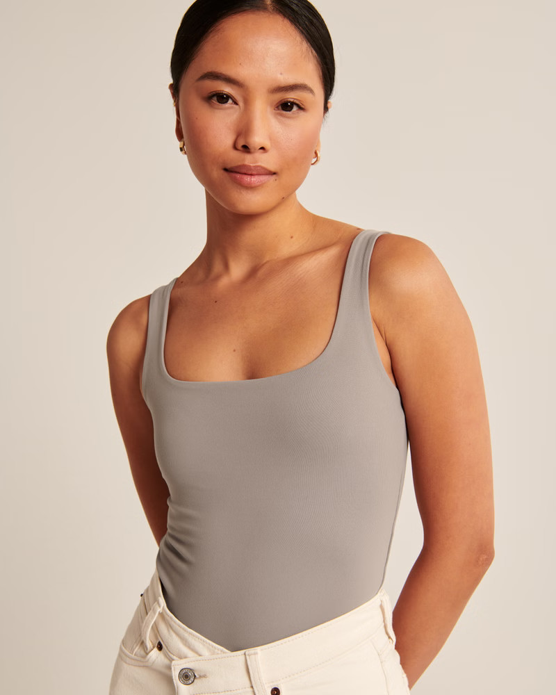 Seamless Fabric Tank Bodysuit | Abercrombie & Fitch (US)