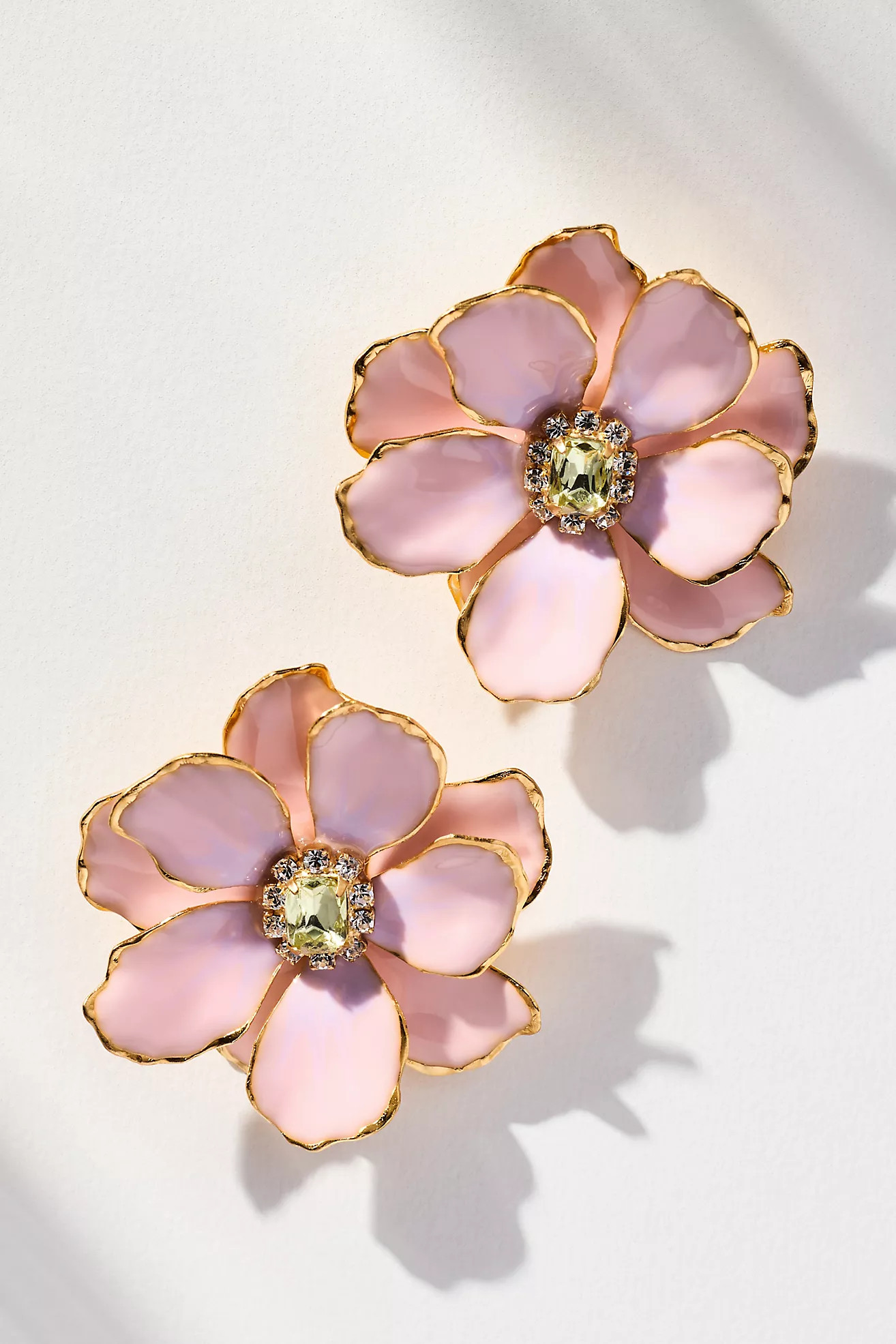 The Pink Reef Handpainted Earrings | Anthropologie (US)