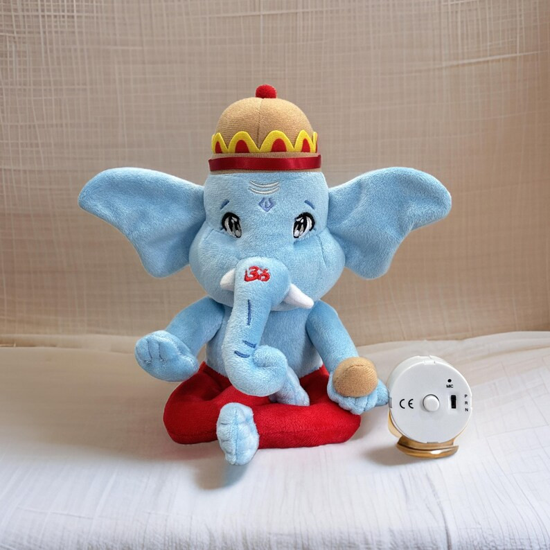 Baby Ganesha - 8 Inch Plush Toy With Re-recordable Musical Box - Etsy Canada | Etsy (US)