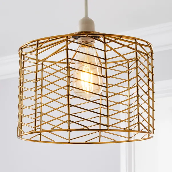 Siena Gold Easy Fit Pendant | Dunelm (migrated)
