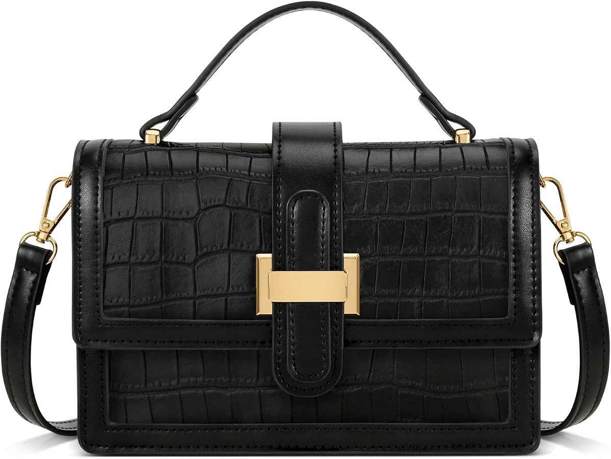 KKXIU Crossbody Bag for Women, Top Handle Purse Small Designer Handbag | Amazon (US)