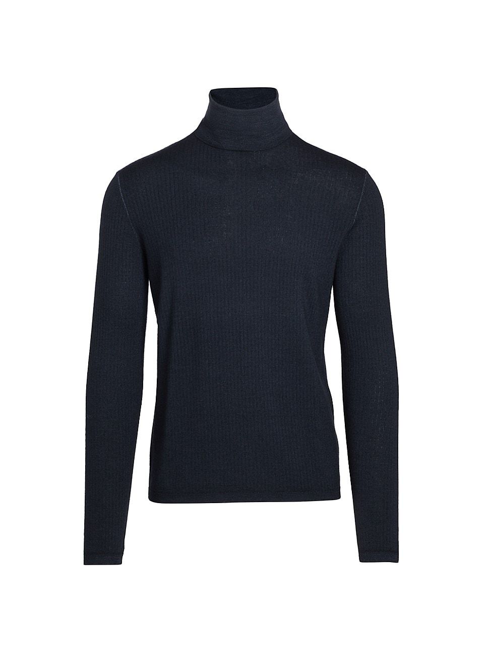 Men's COLLECTION Vertical Ribbed Turtleneck Sweater - Navy Blazer - Size XXL | Saks Fifth Avenue