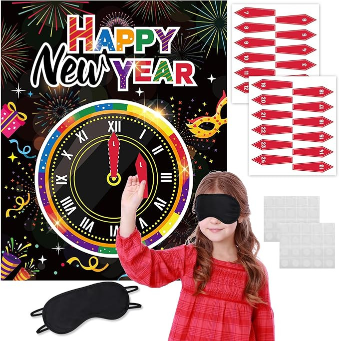 HOWAF Colorful New Years Eve Games, New Years Eve Party Supplies 2026 Happy New Year Decorations ... | Amazon (US)
