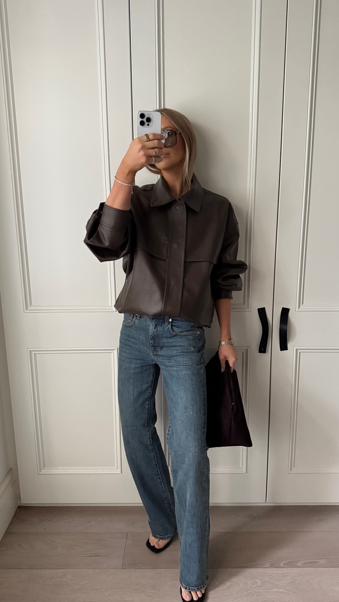 Jacket - XS/S 
Jeans - 24

#LTKaustralia #LTKautumn