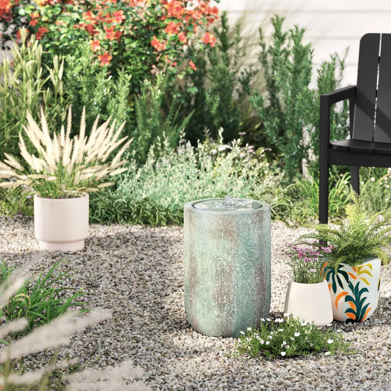 16" Round Fountain Green Patina - Smith & Hawken™ | Target