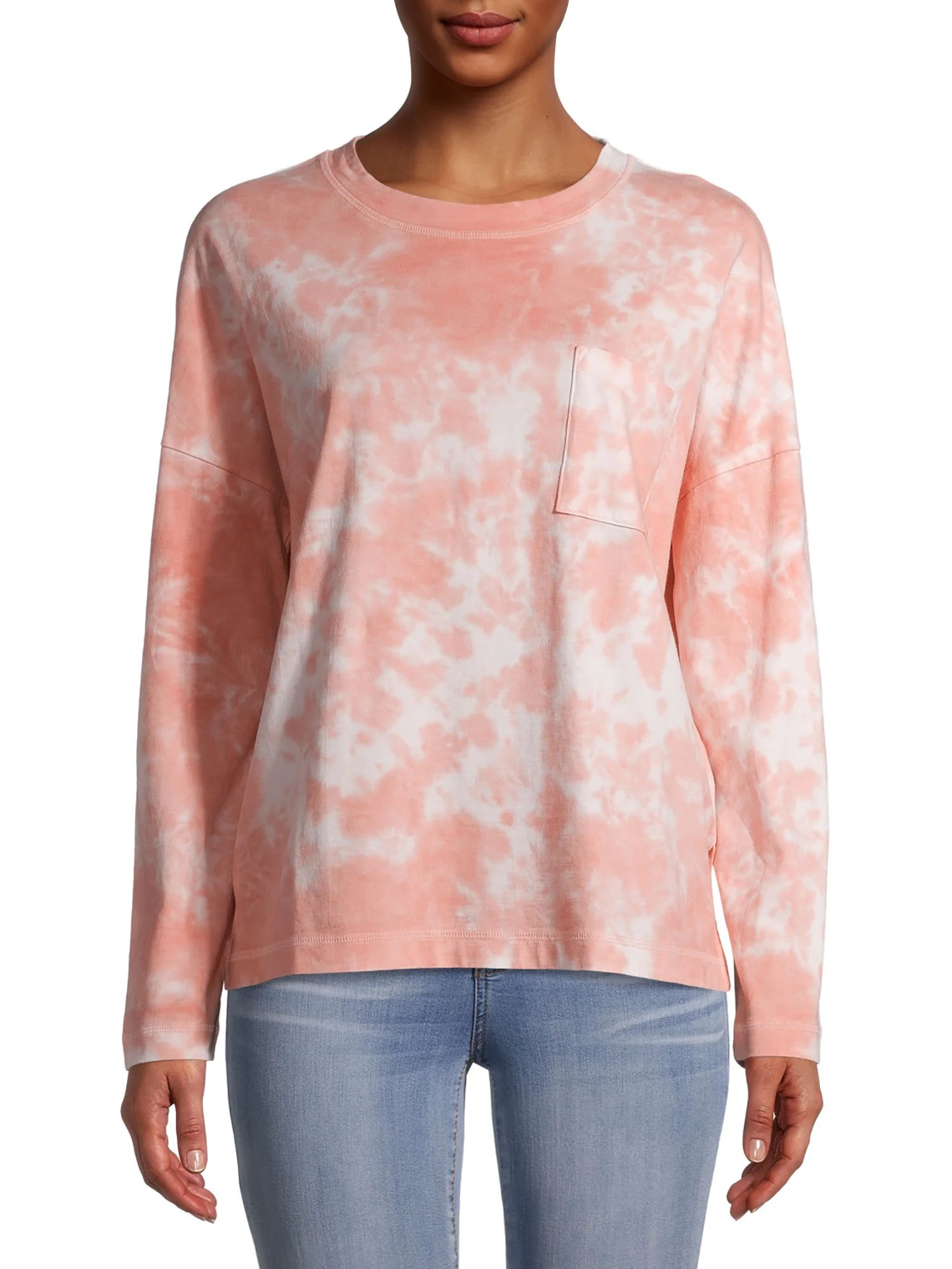 Time and Tru Women's Long Sleeve Oversized T-Shirt | Walmart (US)